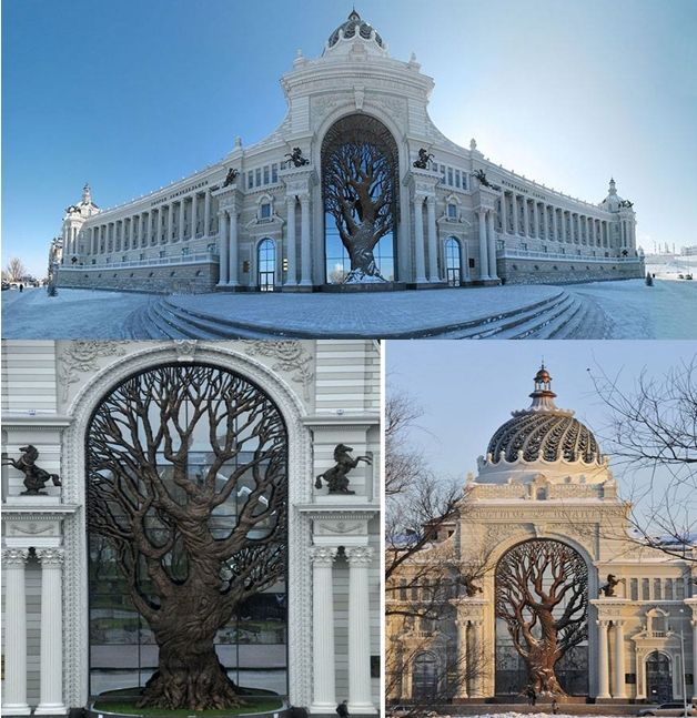 LeoDaVinciWave's tweet photo. The Agricultural Palace, also known as the Palace of Farmers, located in Kazan, Russia. https://t.co/p7vLG7fuK0