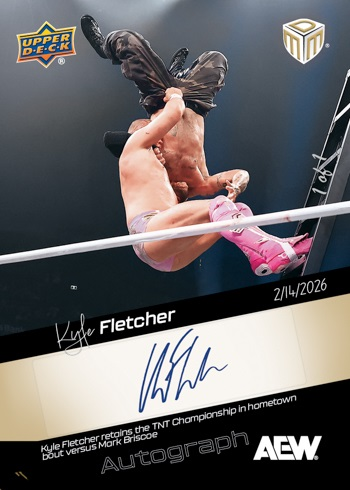 wrestlingcards's tweet image. Cards #1-6 for 2026 @UpperDeckSports AEW Match Dated Moments from Grand Slam Australia will be available to purchase in the Upper Deck E-pack store on 2/27/26. #AEW #UpperDeck #MatchDatedMoments #AEWGrandSlamAustralia #WrestlingCards #WrestlingTradingCards