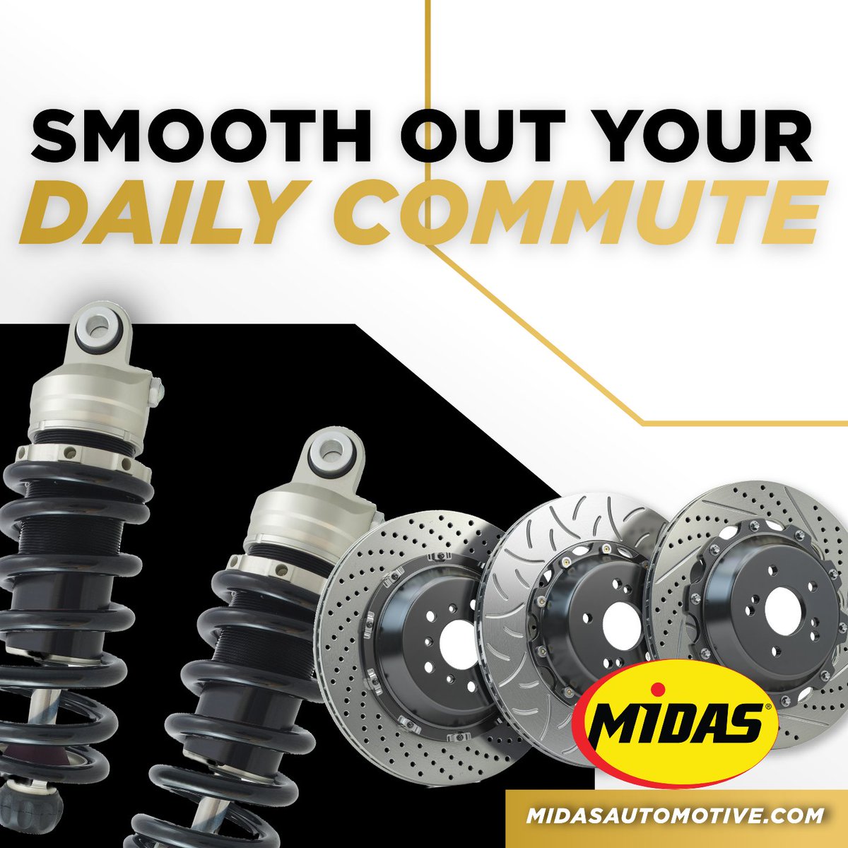 If your vehicle pulls or bounces, your suspension may need attention. We provide thorough inspections to ensure a comfortable ride and prevent uneven tire wear.

Stop by for a free estimate!

Visit Midas: midasautomotive.com

#SuspensionRepair #SmoothRide #MidasCare