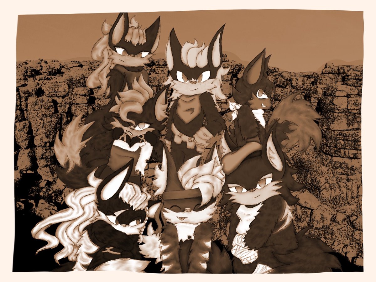 Memories. My first drawing of the jackal squad from last month