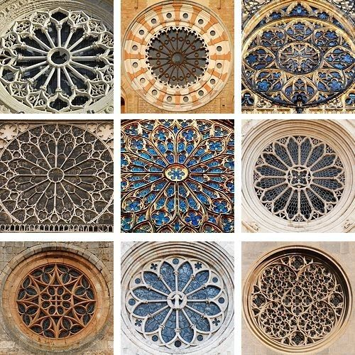 The timeless beauty of the Gothic Rose Windows.