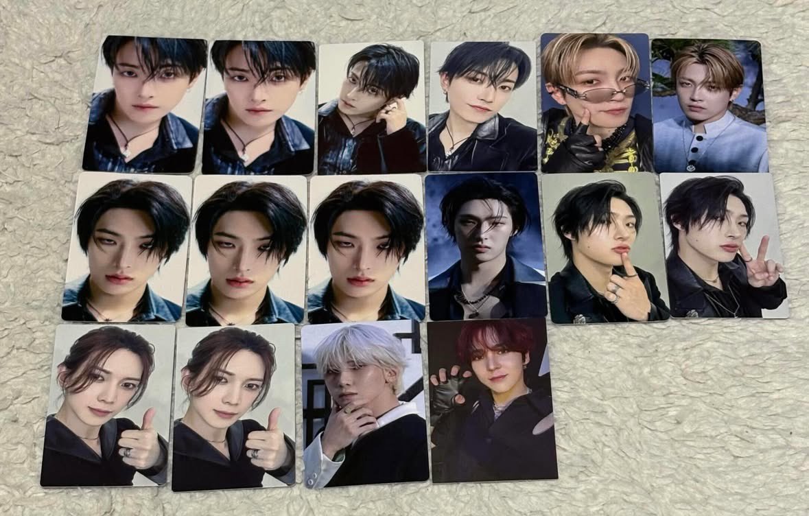 Bami_0423's tweet photo. 【トレカ交換：緩募】

譲：写真のもの

求：ATEEZ⛰️🌟、NCT127🌹🍑

異種交換(グル異種も可能⭕️)、過去トレカも⭕️
127の🌹🍑は💖が付いてるものを強く求めていますので、そちら優先になります。

郵送📮のみの交換希望

お気軽にお声掛けください🙇‍♀️
よろしくお願いします‼️

#トレカ交換 https://t.co/SJDYb3AeMK