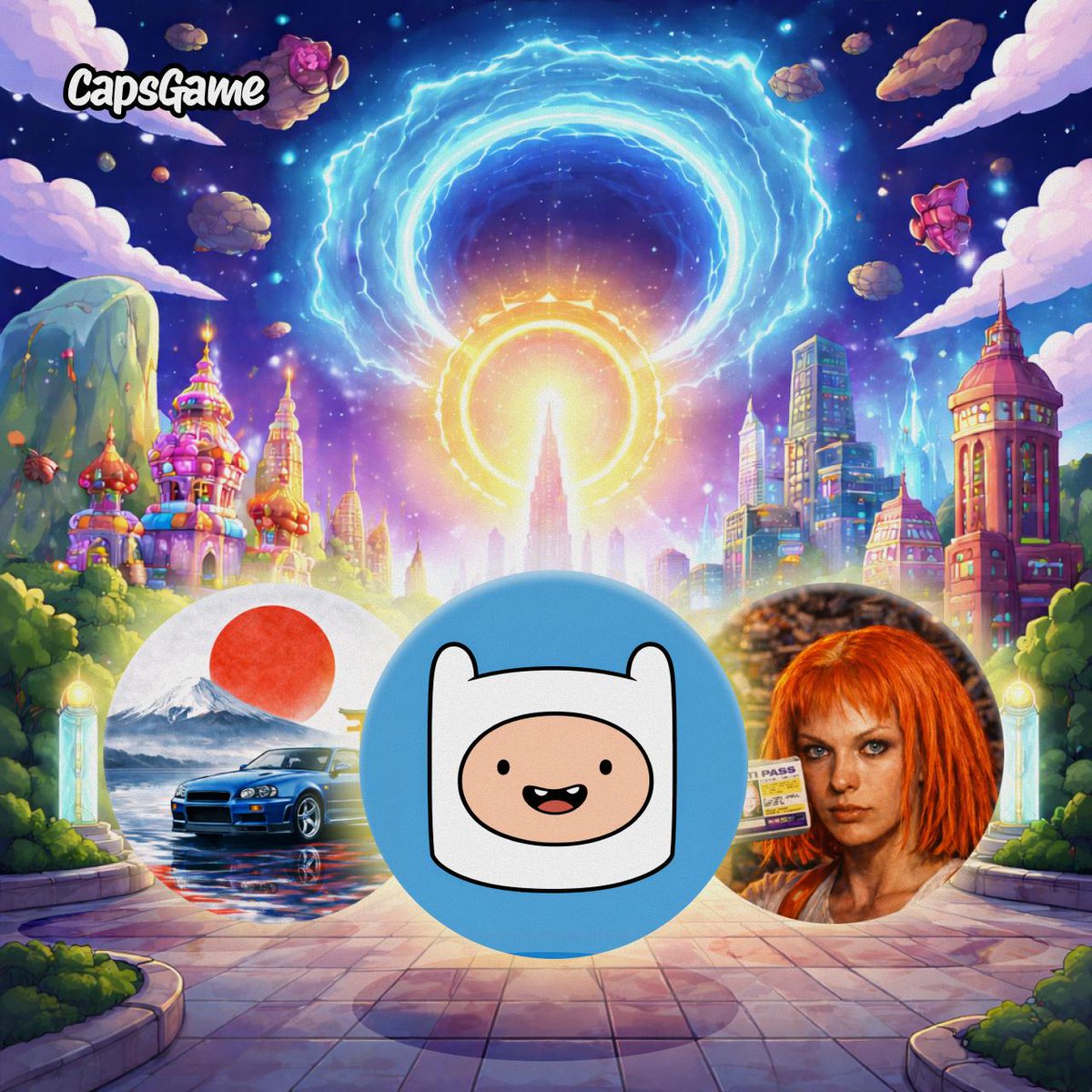 🛰 Signal from Another Dimension 🛰

When the multipass is already in your hand, and the Land of Ooo appears on the horizon — it’s either a fever dream, or CapsGame is about to open a portal to brand-new collections.

The Fifth Cap, Adventure Caps, and National Cars arrive in the