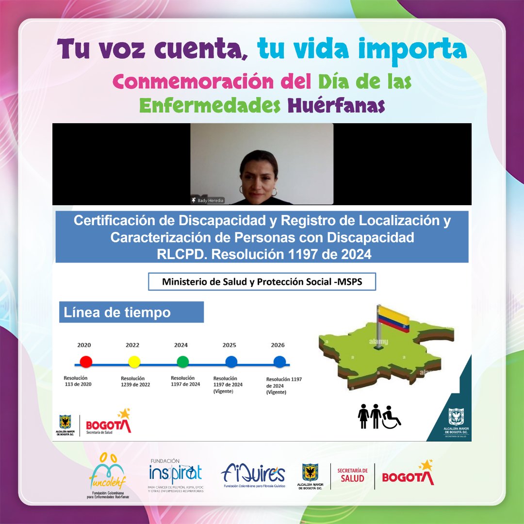 La Dra. Bady Heredia realiza la presentación “Certificación de Discapacidad y Registro de Localización y Caracterización de Personas con Discapacidad” 
Señala que en el territorio nacional existe un marco normativo que establece requisitos y pasos
#EnVivo facebook.com/share/v/1ASNAA…