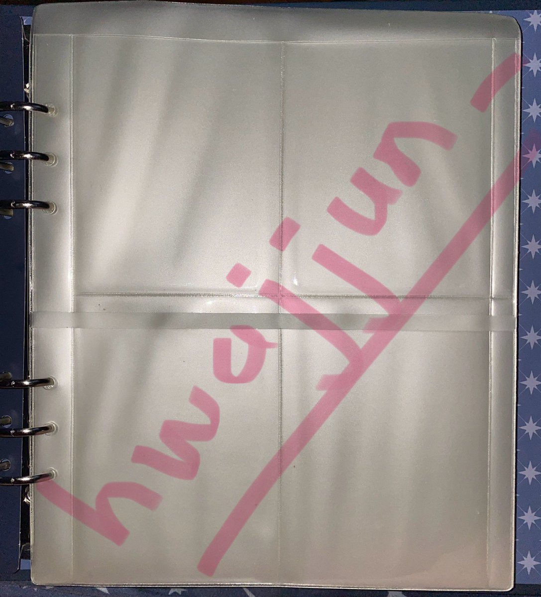 hwajjun's tweet photo. [QYOP] hii does anyone wtb these official act promise ep2 binder sleeves? A5 sized, fits 70x100mm pc, double sided pockets, 16 pages (can fit 128 pcs)

[#pasartxt #pasartxtmy @pasar_txt yeonjun soobin beomgyu taehyun hueningkai binder sleeve photocard pc wts lfs wtb] https://t.co/gB8Brzuc05