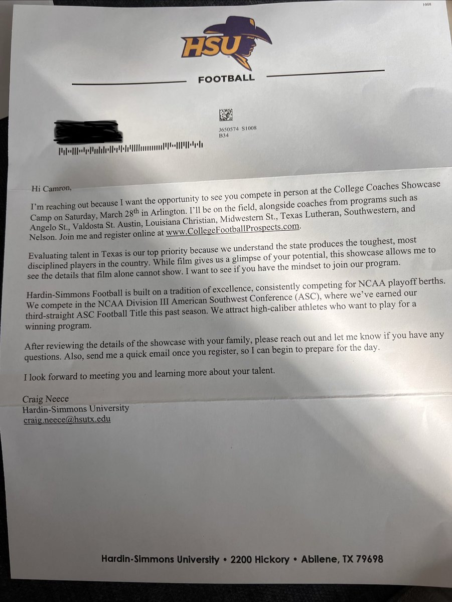 Thanks HSU for the invite💪 <a href="/CoachCraigNeece/">Craig Neece</a>