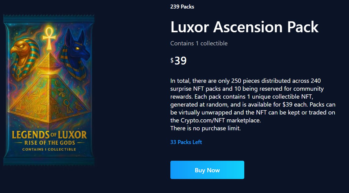 ONLY 33 REMAINING, #CROFAM!  <a href="/cryptocomnft/">Crypto.com NFT</a> <a href="/NFT_GER_Sascha/">Legends Universe</a> <a href="/ChapterAndArt/">Sascha.LegendsUniverse.cro</a> 

DROP:  crypto.com/nft/drops-even…
Discord:  discord.gg/VFZ4reYP

Who will be the next to RISE!  ❤️‍🔥❤️‍🔥❤️‍🔥