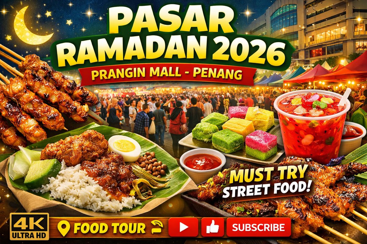 Pasar Ramadan 2026 | Penang Prangin Mall | Street Food Heaven | 开斋市集 youtu.be/lvv5OyDg3J4?si… via <a href="/YouTube/">YouTube</a>