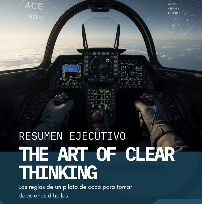 He terminado "The Art of Clear Thinking" escrito por un piloto de F-35

El manual de toma de decisiones más estudiado en las escuelas de negocio

Si quieres mi resumen ejecutivo dale like a este tuit y revisa tus DM