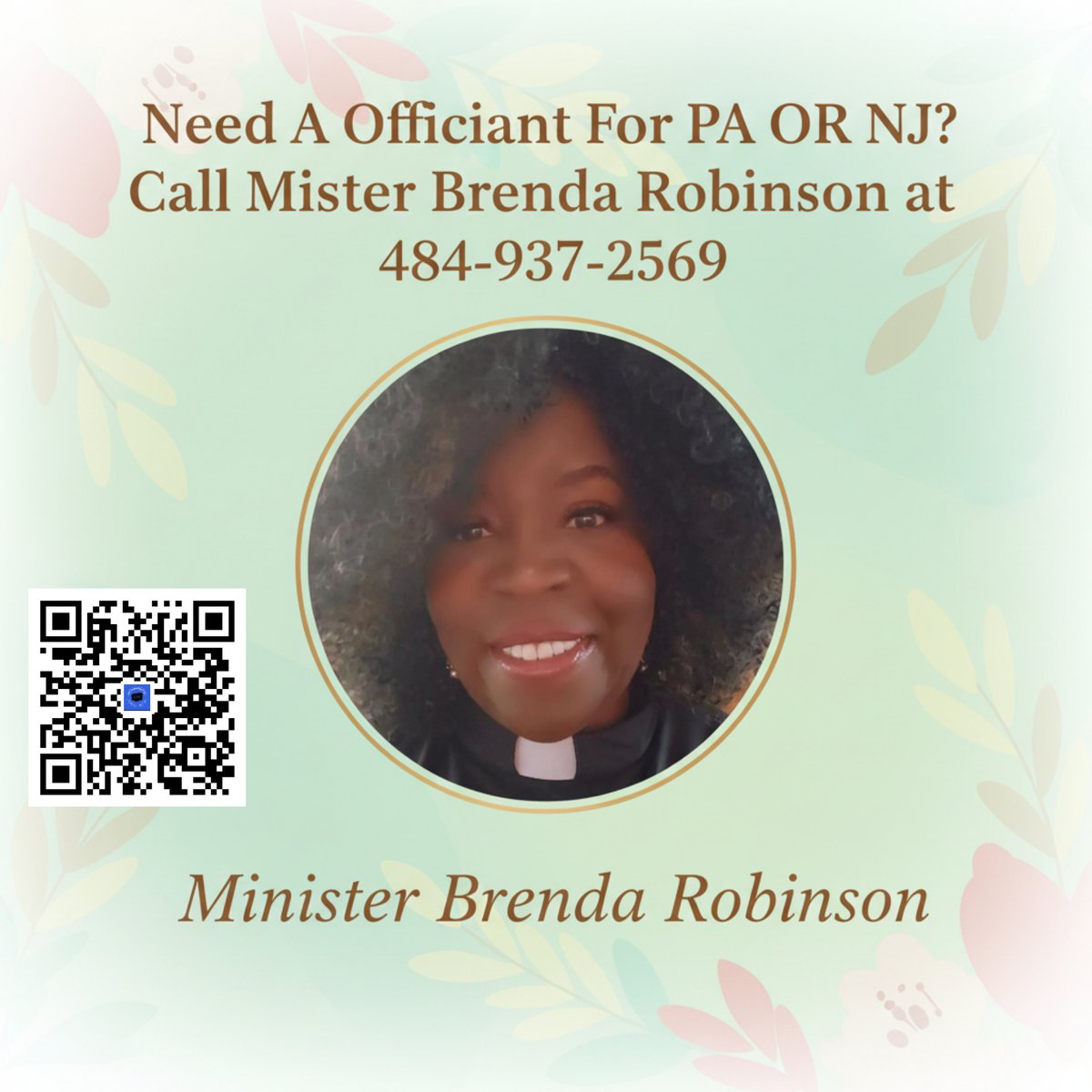 njciticoutur750's tweet image. Celebrate your special day with Minister Brenda Robinson, a warm and trusted wedding officiant in PA &amp;amp; NJ. Contact her today to start planning! #WeddingOfficiant #PAWeddings #NJWeddings