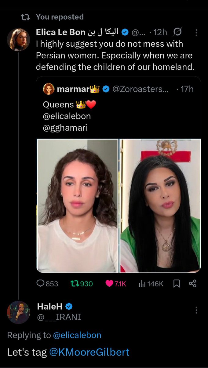 It is deeply troubling that Kylie Moore-Gilbert blocks Iranian voices and shows open contempt for the most basic democratic principle: that people have the right to speak for themselves. Her conduct toward Iranians—especially outspoken Iranian women—reveals a pattern of exclusion