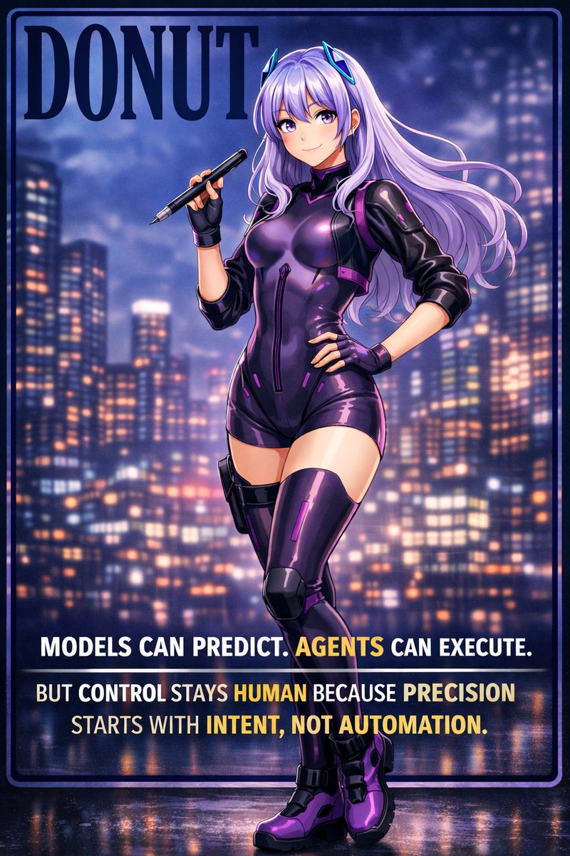 phedranico's tweet photo. Precision starts with intention. Models predict, agents execute — but human control stays center stage. Future-ready mindset, sharp decisions, zero autopilot. Stay intentional, stay ahead, stay human.
@DonutAI @InternDonut
#DonutAI #FutureAgents #HumanInControl https://t.co/s4Oc7J2eXa