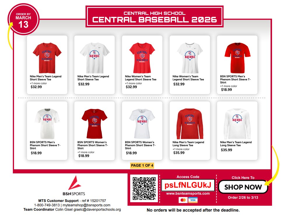 Davenport Central Baseball tweet media