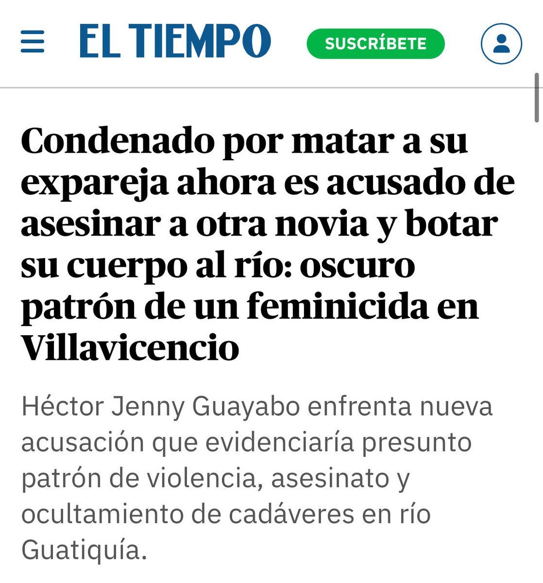 “No es un peligro para nadie porque tiene novia”, y el mismo día sale esta noticia: