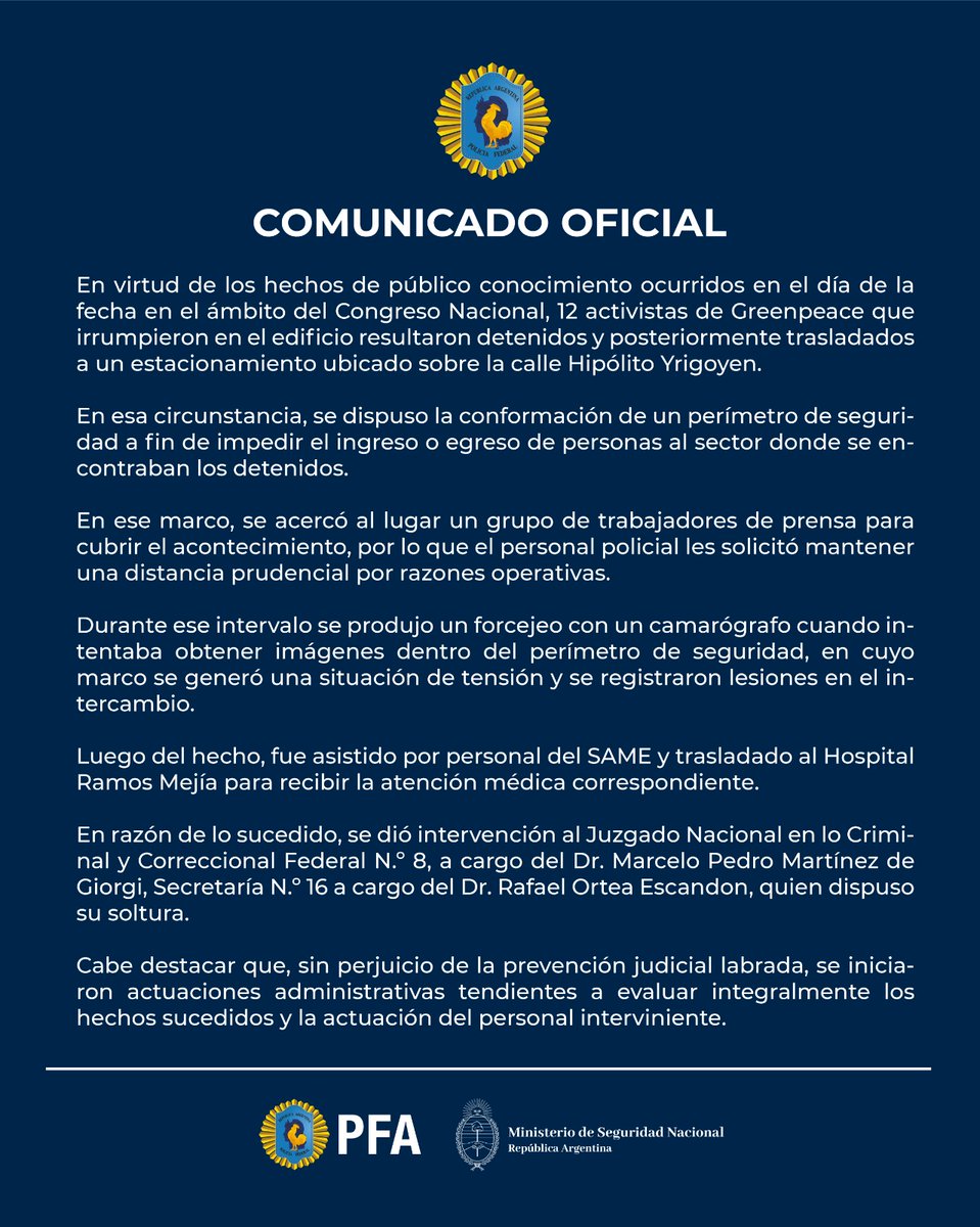 Comunicado oficial