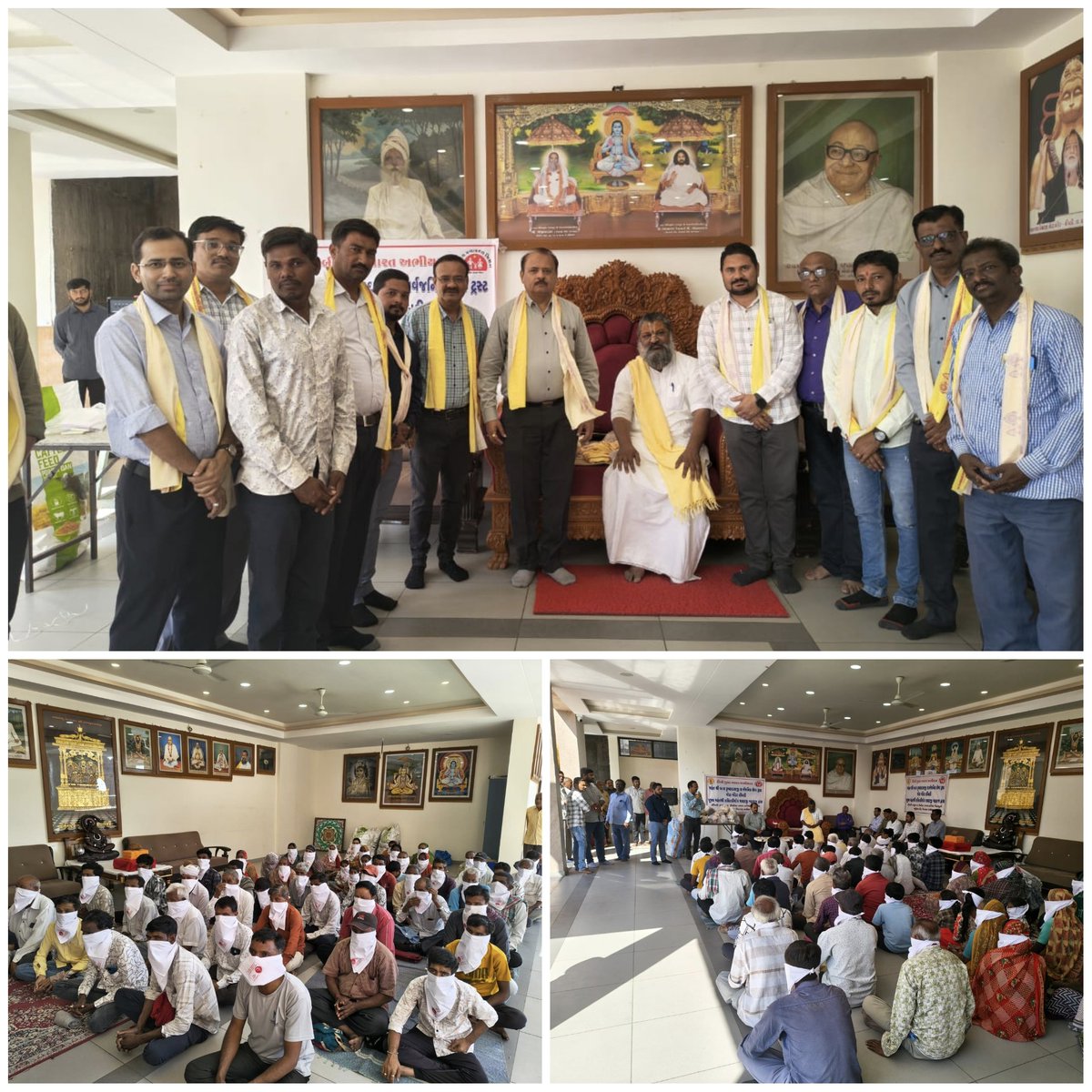 આજ રોજ લીંબડી તાલુકામાં ટીબી મુક્ત ભારત અભિયાન અંતર્ગત લીંબડી તાલુકાના તમામ દર્દીઓ ને શ્રી બાલકૃષ્ણદાસજી સાર્વજનિક સેવા ટ્રસ્ટ મોટા મંદિર લીંબડી દ્વારા દતક લેવામાં આવ્યા અને તમામ દર્દીઓને ન્યુટ્રિશન કીટ નું વિતરણ કરવામાં આવ્યું.