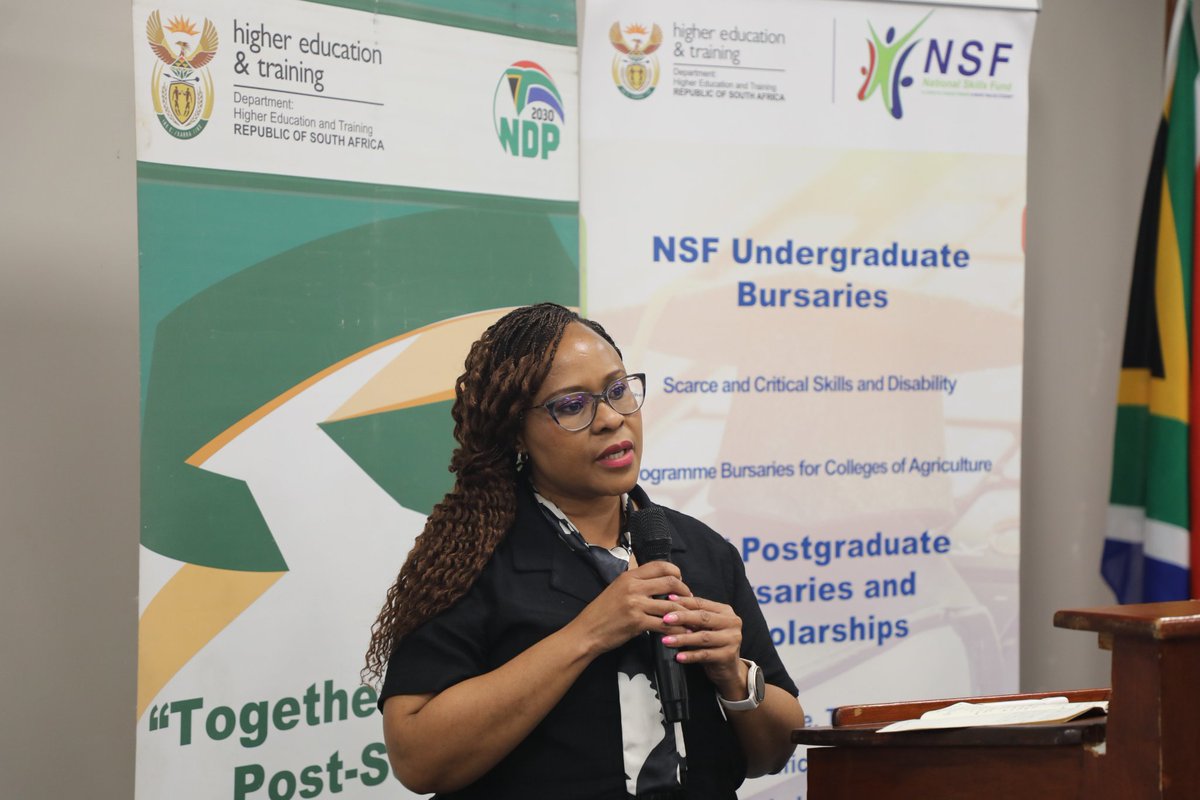 HigherEduGovZA's tweet photo. In her address, Dr Dube-Ncube encouraged the students to seize the opportunity with both hands, emphasising that being selected for the programme is both a privilege and a responsibility. 

#DHETChinaNEETScholarship #YouthNEETProgramme #NSFImpact #InternationalScholarships https://t.co/0zKRsB85aV