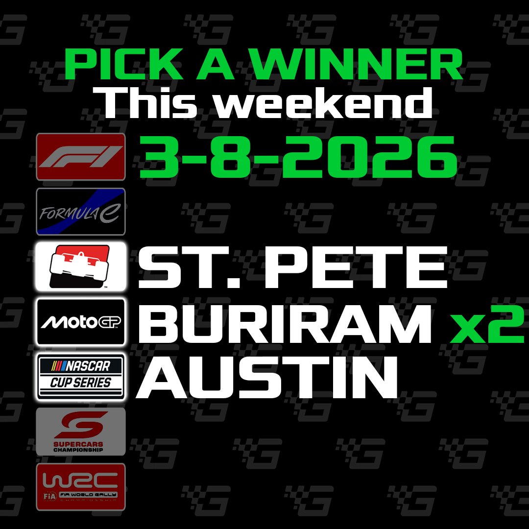 GridNetworkTV's tweet image. Tyler Reddick is trying to make it three for three in the #NASCAR Cup Series! We have four races this weekend for #PICKaWinner! Comment with who wins:

#INDYCAR #FirestoneGP
#MotoGP Sprint &amp;amp; #ThaiGP 
#NASCARatCOTA #DuraMAXGP 

Comment, get on the leaderboard!