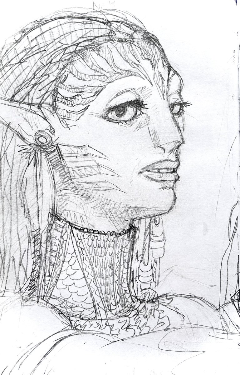 imaginelledraws's tweet photo. Neytiri sketch 💙🏹

#avatar3 #Neytiri https://t.co/5iEzGsWEYi
