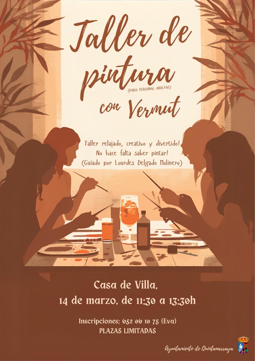 Quintanarraya's tweet photo. El dia 14 de marzo por la mañana: Taller de pintura con acuarela 🎨 

Un taller relajado y creativo. Lourdes guiará la actividad con un ejemplo que podéis seguir o pintar algo totalmente distinto!

Para inscribirse podéis apuntaros avisando a Eva https://t.co/vOM5xeMe1Q