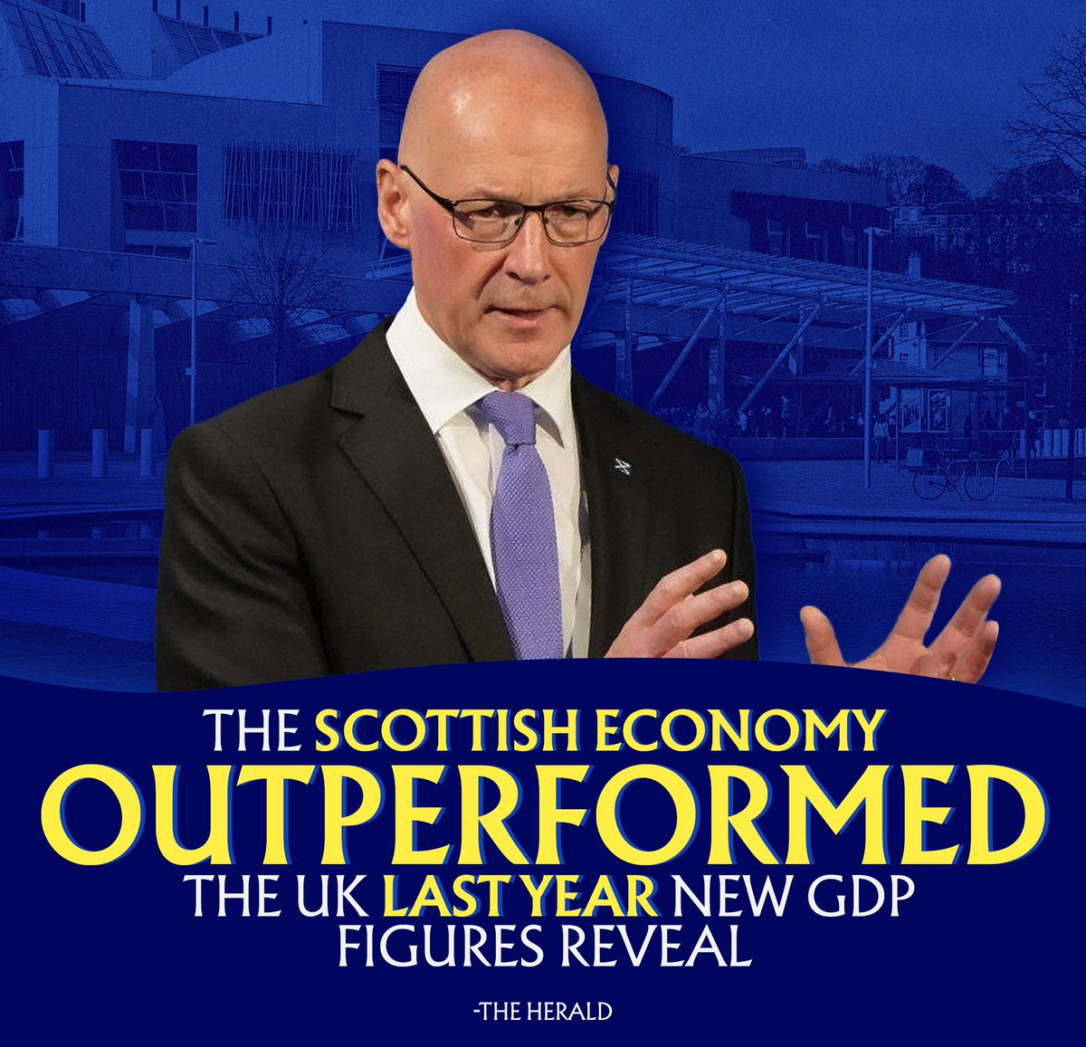 📈 GDP growth in Scotland outpaced the rest of the UK in 2025!

🏴󠁧󠁢󠁳󠁣󠁴󠁿 With the full powers of independence we could do even more, protecting jobs, growing our economy, and building a brighter, fairer future for everyone!