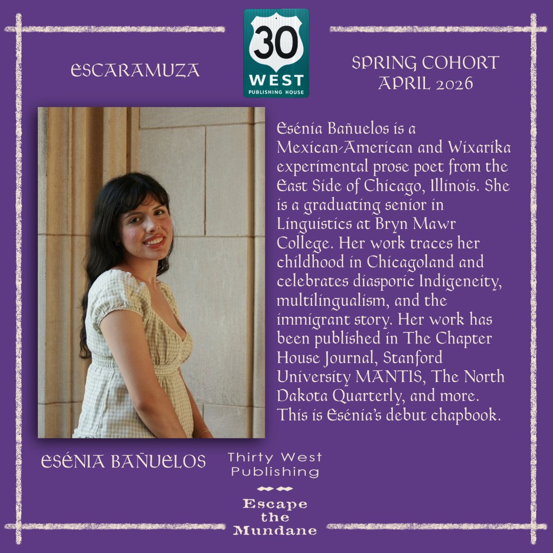 Thirty West Chapbooks tweet media