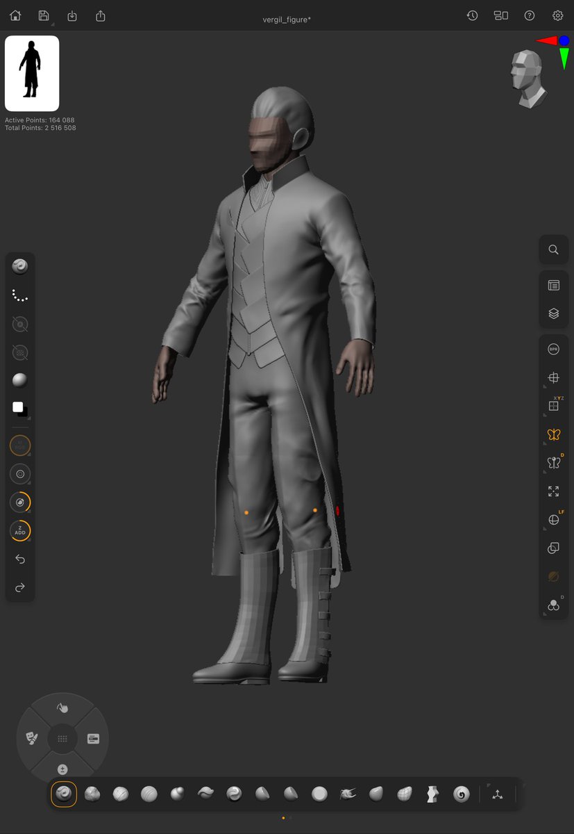 voilak3d's tweet photo. Vergil 3d figure in progress… #vergil #DMC #DMC5 #zbrush #3d https://t.co/j3KzdGyiXW