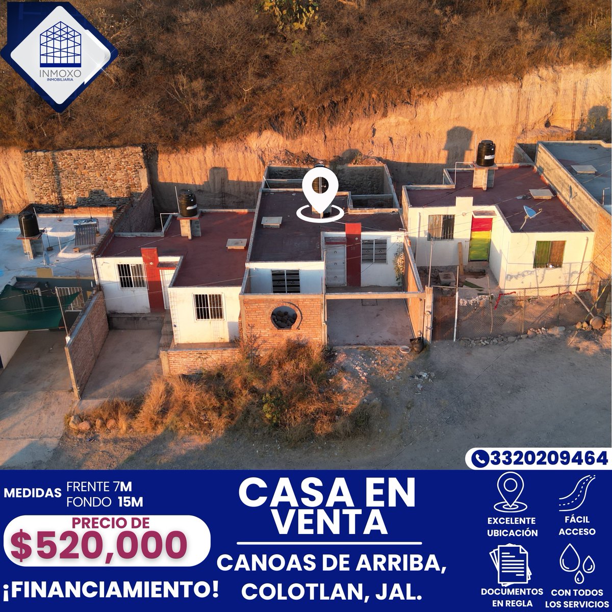 inmoxo's tweet photo. ¡Deja de pagar renta y construye tu patrimonio! 🏠✨

En Canoas de Arriba te espera esta joya con un patio enorme (¡de los que ya no hay!) por solo $520,000. 💰

🛏️ 2 Hab. amplias 🍳 Cocina independiente 🌳 Patio top
¿La vemos? 👇📲 33 2020 9464

#Jalisco  #colotlan #casa https://t.co/88wUhYwu4P