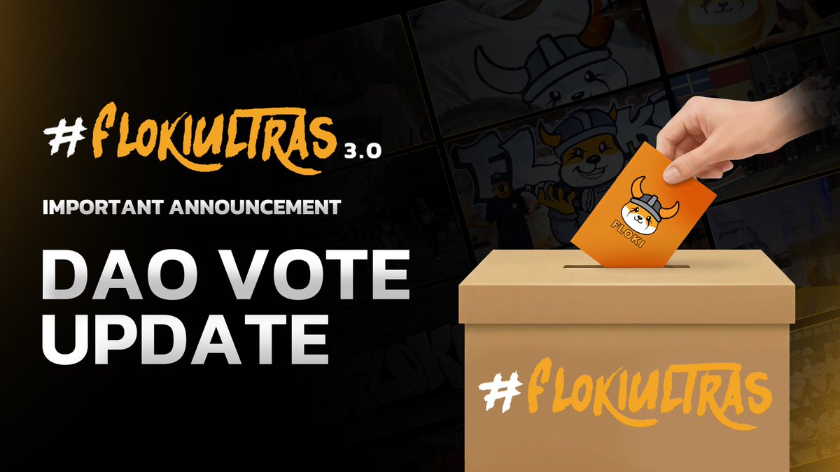 Update on FlokiUltras3 DAO Vote &amp; Results

We want to sincerely apologize for the delay in announcing the final results of FlokiUltras3. The delay is caused by a technical issue we identified in the configuration of the DAO vote during the final stage of the competition.

As soon