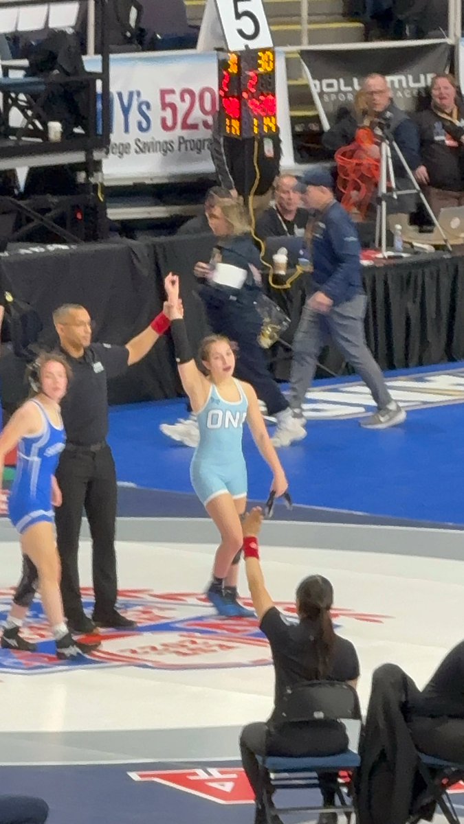 RamsWrestlingPC's tweet image. Defending State Champ Laila Builes makes her way to semifinals again! 
#RamPride @wrestling_one @PCRamsNY