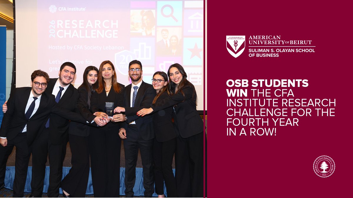 Suliman S. Olayan School of Business at AUB tweet media