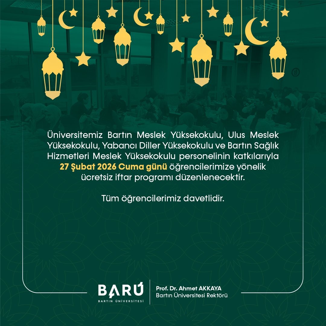 Bartın Üniversitesi (@baruedutr) on Twitter photo 
