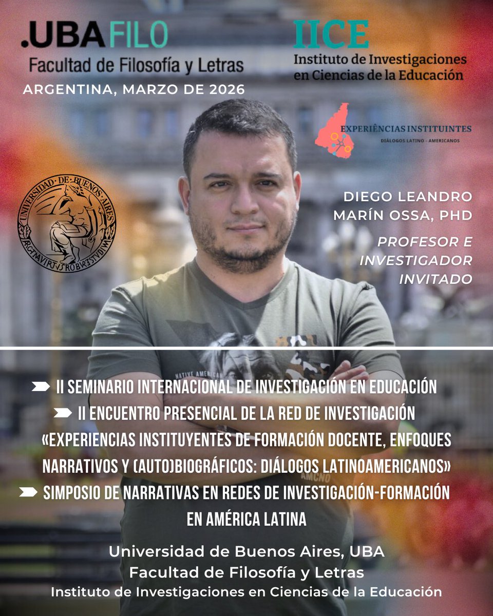 Edumedia_3's tweet photo. Dos actividades del II Seminario Internacional de Investigación en Educación, y del II Encuentro Presencial de la Red de Investigación en las que participará nuestro director, org. por el Instituto de Investigaciones en Ciencias de la Educación de la Universidad de Buenos Aires. https://t.co/ibY0hMEjSV