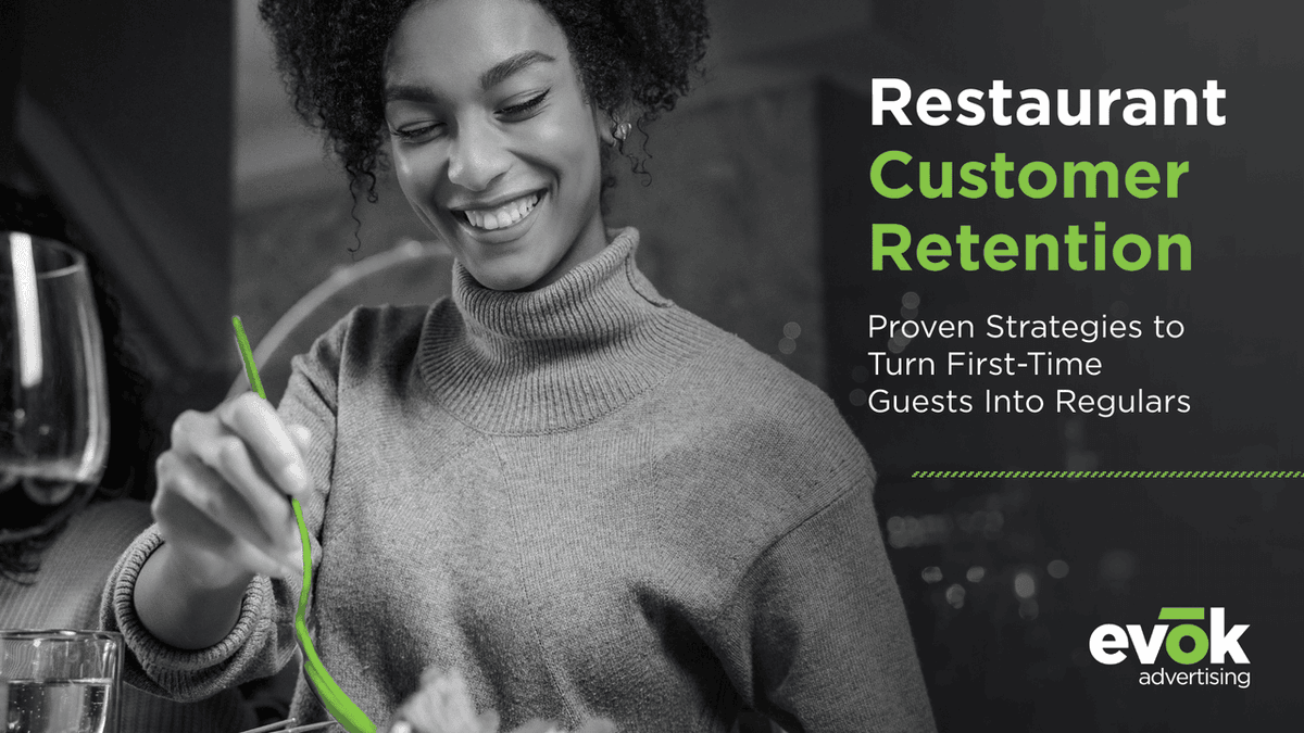 evokadvertising's tweet photo. 70% of first-time restaurant guests never come back.

Not because of bad food or service, because no one gave them a reason to return.

Retention is the most underleveraged growth strategy in the industry. We broke down what actually works.

https://t.co/1PA7ffKBis https://t.co/gjEaHnkWKU