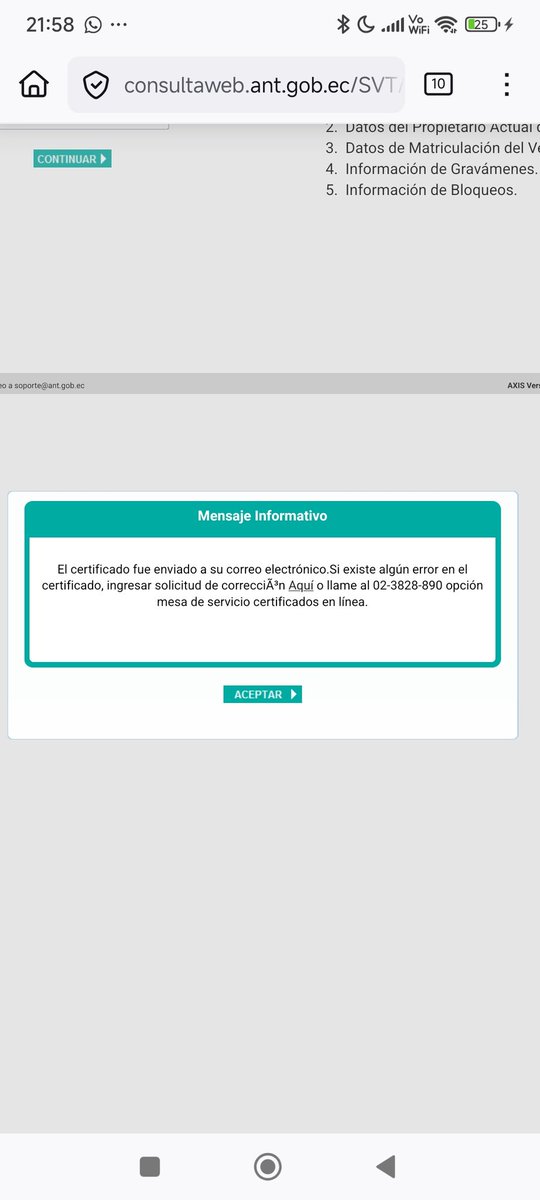computer_ec's tweet photo. @ANT_ECUADOR buen día, que está pasando que no he recibido el certificado que he pagado y al telef que indican llamo y nadie contesta https://t.co/8M4zuUd1LR