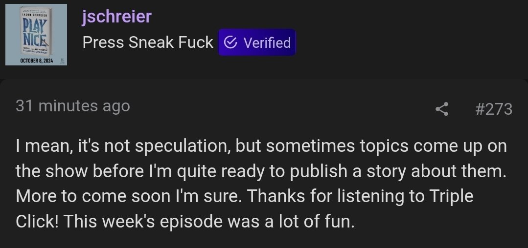 Jason Schreier and John Linneman speculated about Sony backing away from putting Singleplayer games on PC. Schreier later said it's not speculation and he has more on that soon.

resetera.com/threads/jason-…