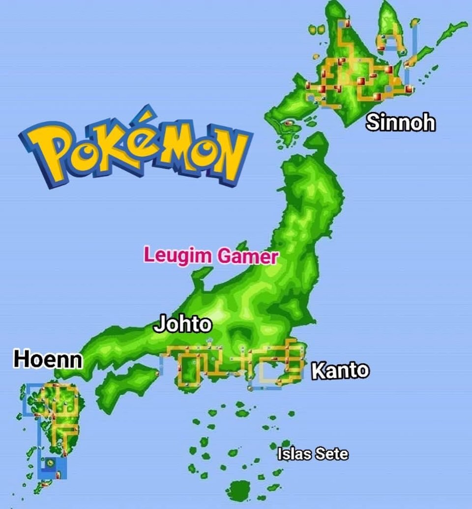 The Pokemon map of your dreams😍❤️