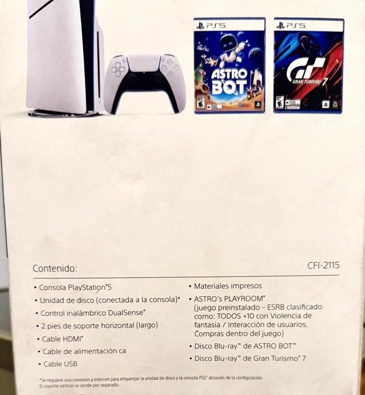 danegamez's tweet photo. Remateee 🔥🔥
PS5 Slim Standard 1TB con lector de discos 🎮
Incluye Astro Bot + Gran Turismo 7 físicos
Precio tienda S/ 2800
Remate en S/ 2200 🔥
Nueva y sellada. Lima.

Apóyame con un RT 🥹 https://t.co/R9OlJZdyDV