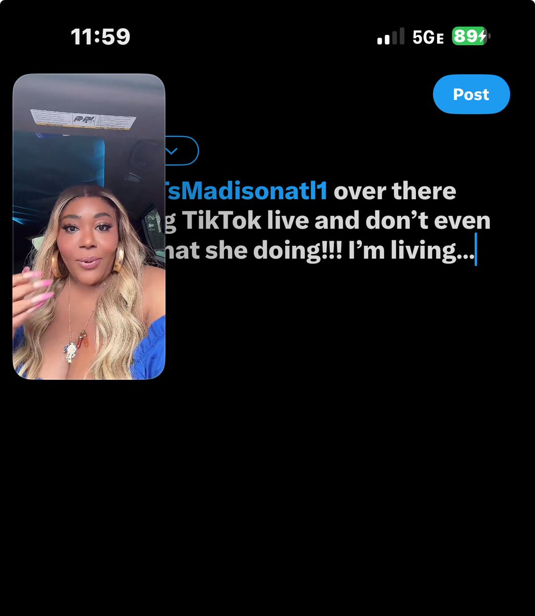 fun_bttm's tweet photo. Yall…@TsMadisonatl1 over there breaking TikTok live and don’t even know what she doing!!! I’m living… https://t.co/zapUZxYX20