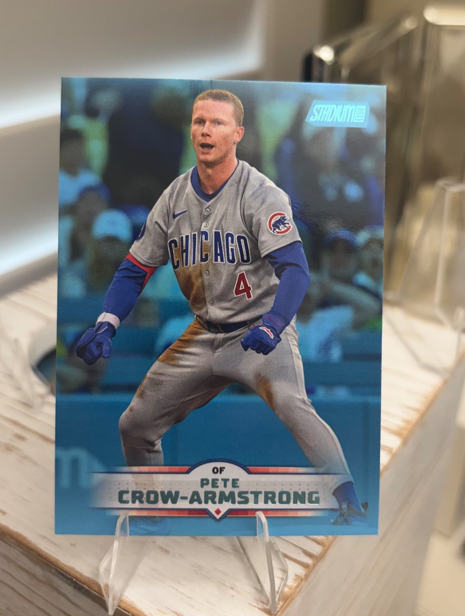 Who wants a chance at this just pulled Topps Stadium Club Pete Crow-Armstrong card? 
*Cubs a lock in ‘26 for playoffs?
I’ll pick someone Sunday night #Topps #Panini