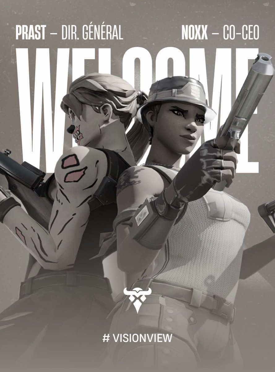 • | RECRUTEMENT 👥 

Le projet commence à prendre vie, <a href="/GlockyMNG/">1P Glocky</a> a peut être besoin d’aide pour gérer… 🤹‍♂️

Souhaitons la bienvenue à notre CO-CEO &amp; Notre Directeur Général ! 🤯

• | <a href="/NoXxxDZN/">NoXx✦DZN</a> ( CO-CEO ) 
• | <a href="/Prastfn/">Coach Prast</a> ( D.General ) 

Bienvenue à eux ! 😝 

#VisionView 🏹