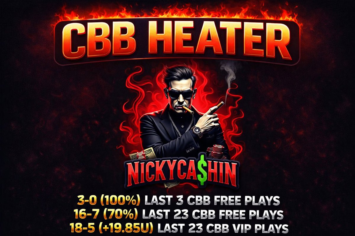 NickyCashin's tweet photo. LIKE for CBB 2U Play of the Day 🏀

Going for 4 Straight Free Winners...

𝙈𝙮 𝘽𝙤𝙩 𝙬𝙞𝙡𝙡 𝘿𝙈 𝙞𝙩 𝙩𝙤 𝙀𝙑𝙀𝙍𝙔𝙊𝙉𝙀 𝙬𝙝𝙤 𝙇𝙄𝙆𝙀𝙎 ⤵️

Must follow @Nickycashin to Receive 📲 https://t.co/ycEamLnD6Q