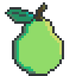 RiosheGames's tweet photo. After a bit of burnout, back at it again, here I made a guava for you guys to enjoy in its full glory.

#aseprite #pixelart https://t.co/Z6tQN9jq2D