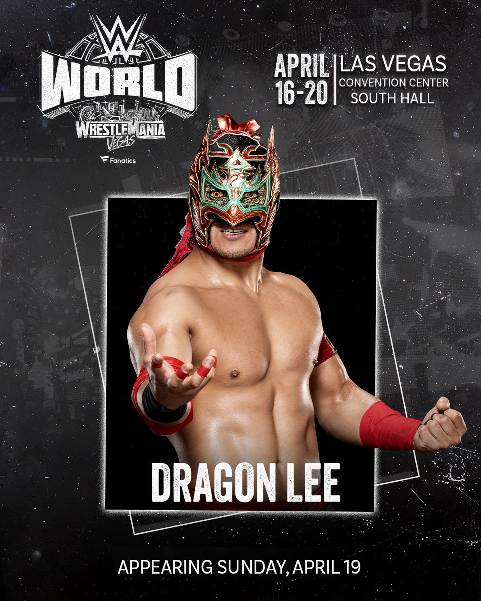 fanatics_events's tweet photo. High-flying. Hard-hitting. Unstoppable. 🔥

Dragon Lee joins the WWE World lineup on Sunday, April 19.

See one of WWE’s most dynamic Superstars live! 

Buy Tix: https://t.co/AbI85SO1q5 https://t.co/NaioT8jZs8