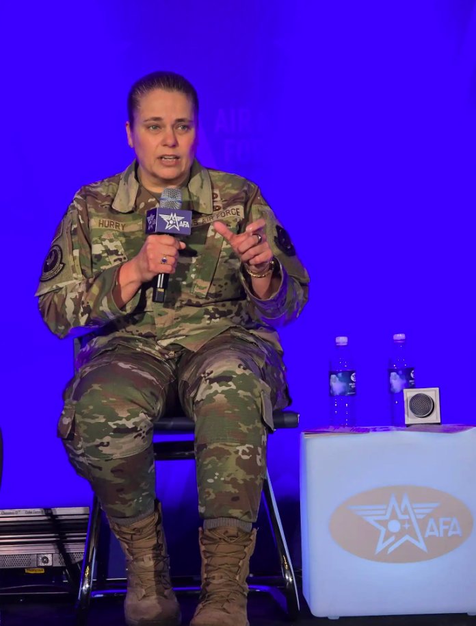 HQ_AFMC's tweet photo. ✈️#AFMC leaders spoke on the integral role of the command in ensuring the @usairforce's readiness to fly, fight and win during the @AFA_Air_Space Warfare Symposium! #OneAFMC #AFAColorado #AirForce #Airmen https://t.co/sVPxstKrKC