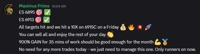 freetrades4u's tweet photo. Before posting today's trade catalog, here's last Friday's  💥 10X or 900% 💥  MONSTER WINNER  💰🔥

No guessing. No hesitation. Just execution.

$AAPL $AMZN $AMD $AVGO $CRWV $META $NVDA $NFLX $MSFT $TSLA $ORCL $HOOD $GOOGL $PLTR $SPX $SPY $QQQ https://t.co/il755XtJl5