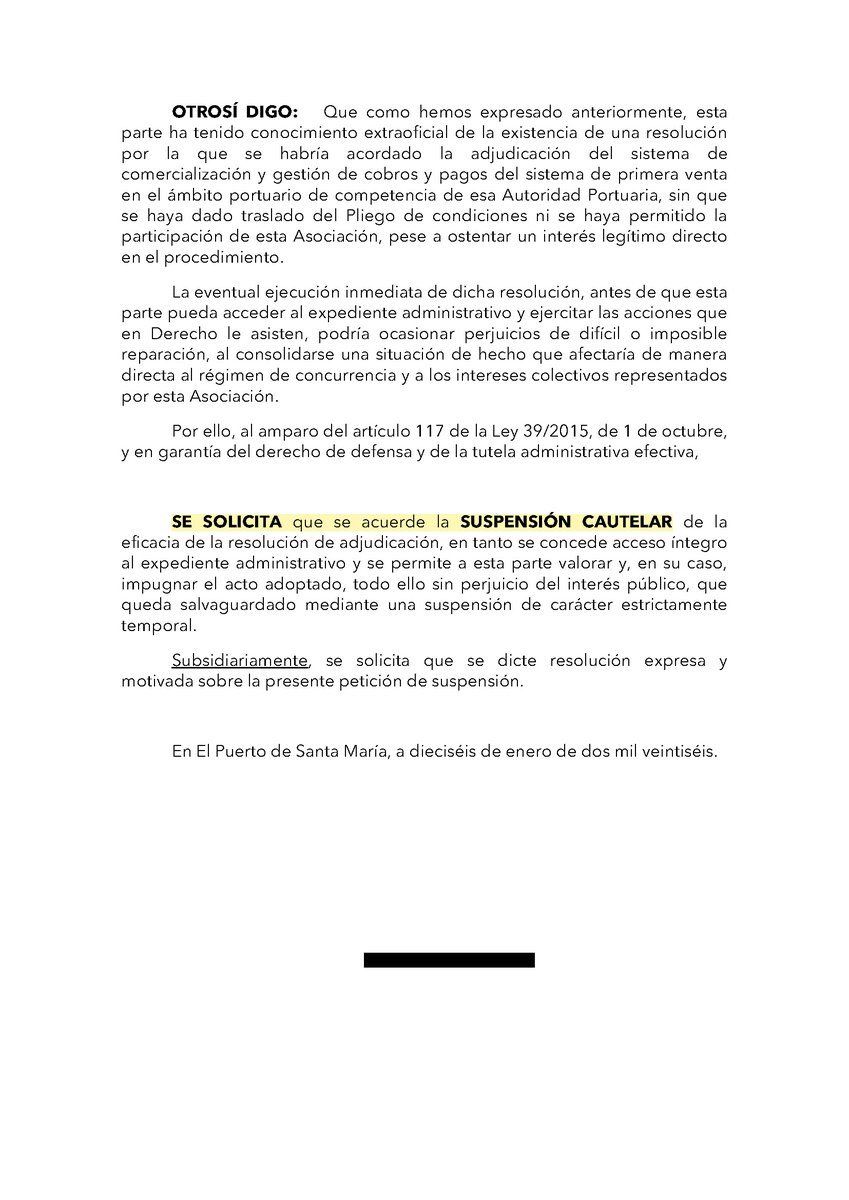 AsodecoPuerto's tweet photo. SOLICITUD  Y MEDIDAS CAUTELARES https://t.co/PyurX9aWXQ