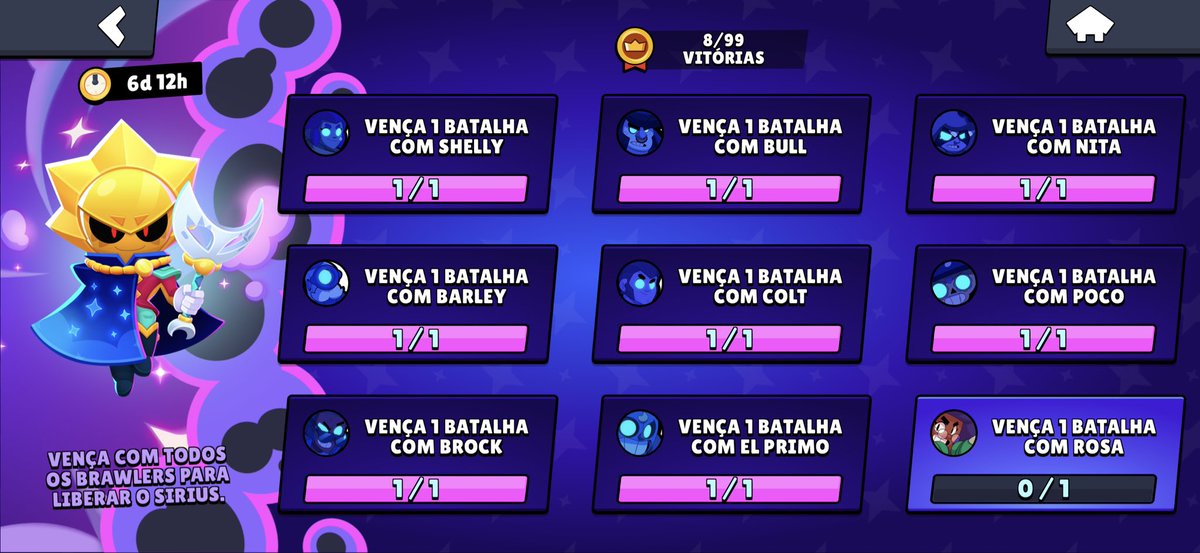 ElDigones's tweet photo. Desse jeito vai ficar difícil desbloquear o #siriusbrawlstars @supercell 😔 
O evento tá bugado, já venci com o poço, rosa e a nita, mas sempre reseta quando fecho o jogo https://t.co/dsq5SEUnmq