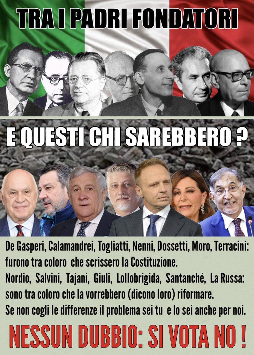 robertodimassim's tweet photo. @FratellidItalia Noi pensiamo a tutti vostri #CONDANNATI che sono ancora là.
Continuate così che dopo il #Referendum quando vincerà il #NO ve ne dovrete andareeeee... #Pagliacci #Bugiardi https://t.co/SBu5FlGY7Y