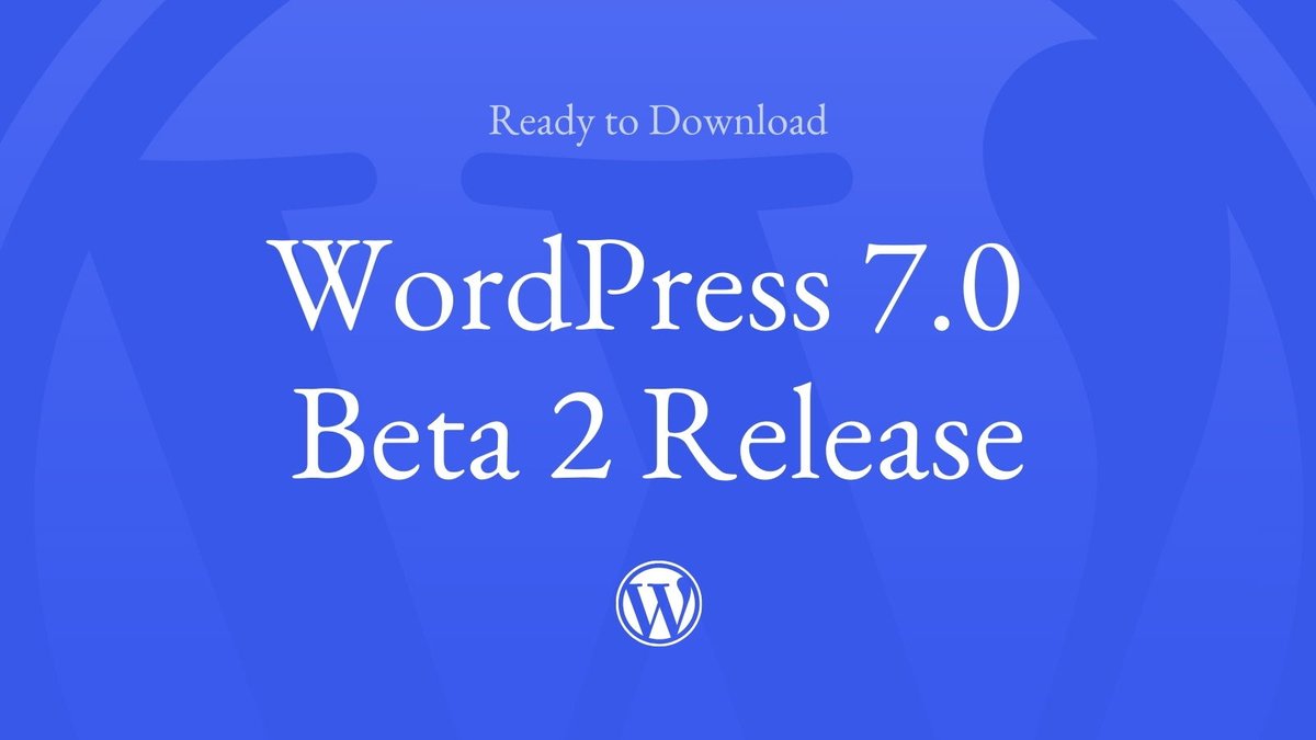 WordPress 7.0 Beta 2 is available for testing. This release includes more than 70 updates and fixes since Beta 1, plus a new Connectors UI for managing external AI connections in wp-admin.

Grab it here: wp.me/pZhYe-5cZ
